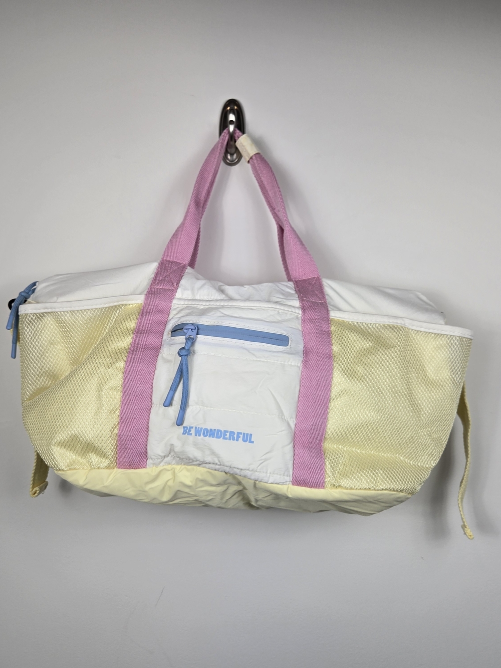 Zara Kids Pastel Weekender Tote Bag Balletcore Travel Gym Bag